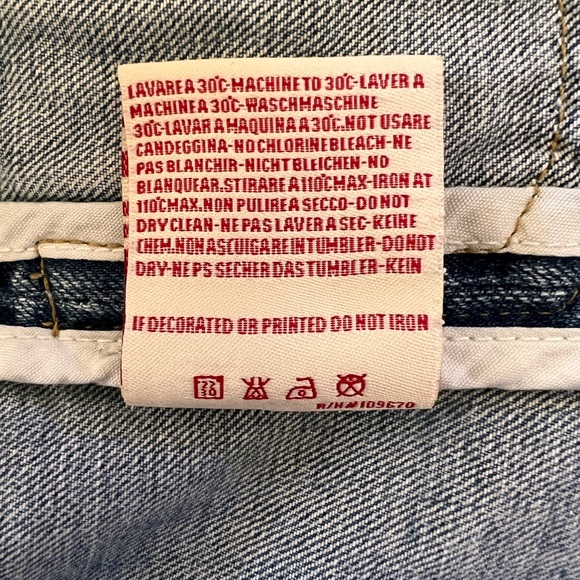 Eight Sin Embroidered Denim Blazer Jacket Boho Festival Size S - Picture 14 of 14